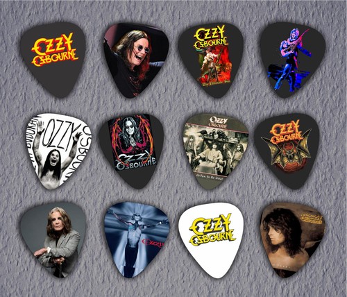 Ozzy osbourne guitar picks - ozzy,